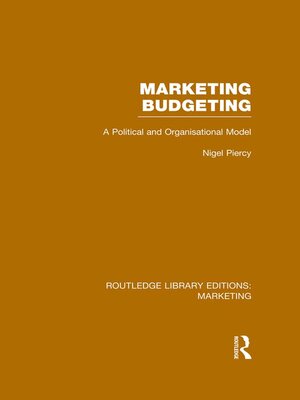 cover image of Marketing Budgeting (RLE Marketing)